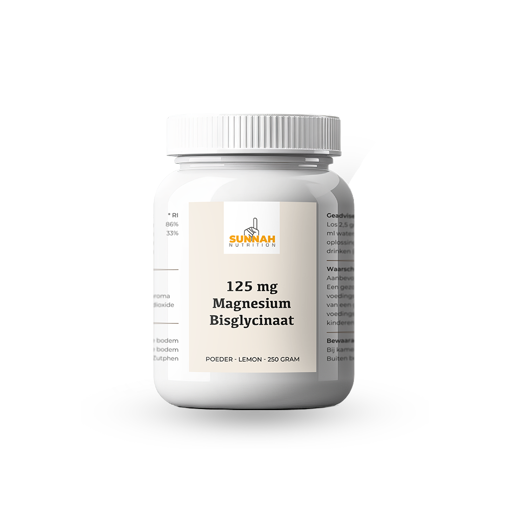 125mg Magnesium Bisglycinaat - Lemon